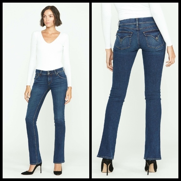 💕HUDSON💕 Beth Baby Boot Cut Triangle Flap Pocket - Picture 1 of 14